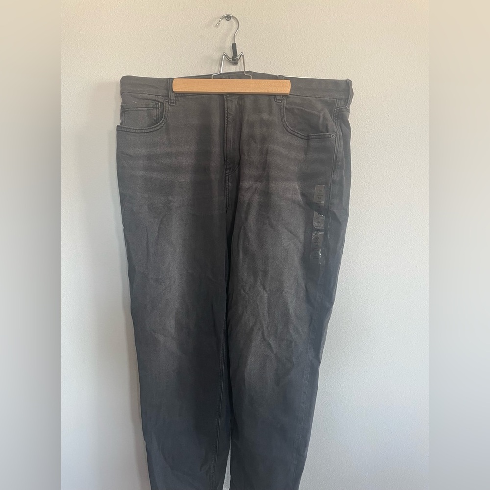 NWT American Eagle Curvy Mom Jean Stretch High Rise in Black - Picture 2 of 5